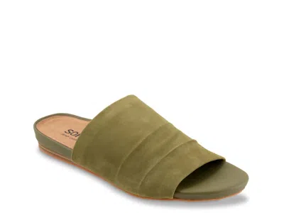 Softwalk Wide Width Camano Sandal In Green