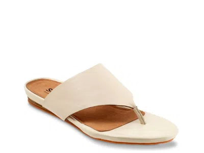 Softwalk Wide Width Chandler Sandal In White