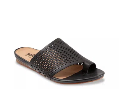 Softwalk Wide Width Corsica Ii Sandal In Black