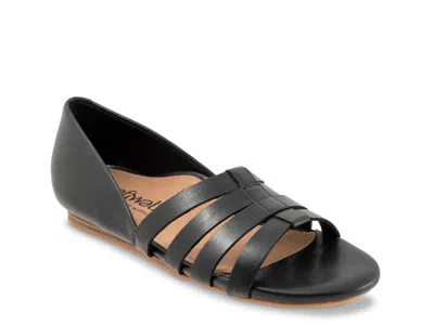 Softwalk Wide Width Cozumel Sandal In Black