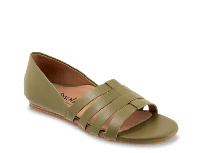 Softwalk Wide Width Cozumel Sandal In Green