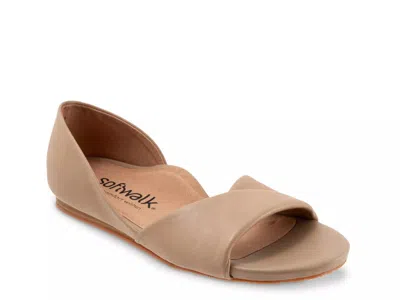 Softwalk Wide Width Cypress Sandal In Nude