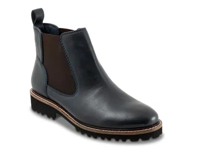 Softwalk Wide Width Indy Chelsea Boot In Blue