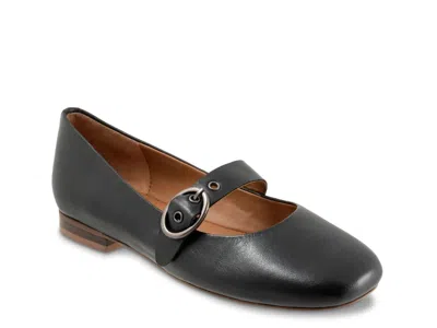 Softwalk Wide Width Kassala Mary Jane Flat In Black