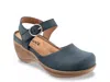 Softwalk Mabelle Ankle Strap Clog In Black