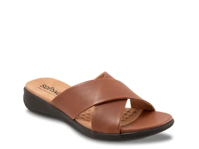 Softwalk Wide Width Tillman Sandal In Brown