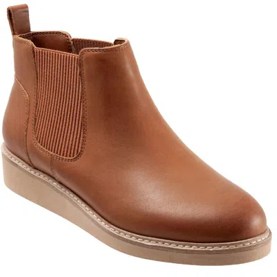 Softwalk Wildwood Womens Leather Ankle Chelsea Boots In Multi