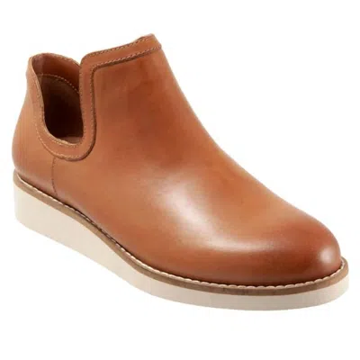Softwalk Woodbury Leather Bootie In Brown