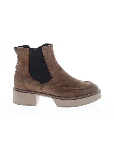 Pre-owned Softwaves Ankle Boots In Tan