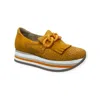 Softwaves Cadie Platform Sneaker In Pumpkin In Multi