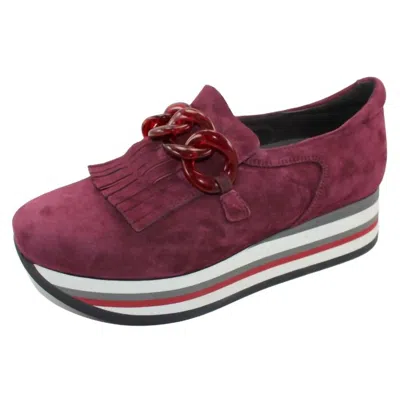 Softwaves Women's Adaya Platform Loafer In Vino In Red