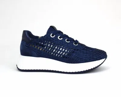 Softwaves Women's Alaina Raffia Shoes In Navy In Blue