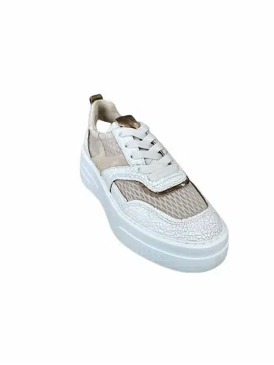 Softwaves Women's Bibi Sneakers In Nocciola Coco In White