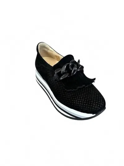 Softwaves Women's Caddie Platform Loafers In Black