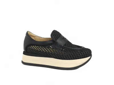 Softwaves Women's Caela Platform Slip-on Shoe In Black