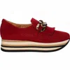 SOFTWAVES WOMEN'S CARLY LOAFER IN RED SUEDE