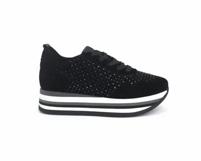 Softwaves Women's Cassia Bling Tie Sneakers In Black