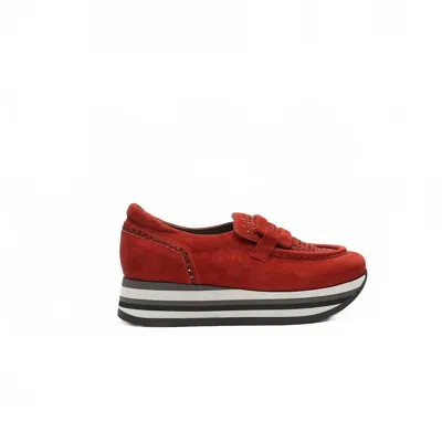 Softwaves Women's Castel Platform Loafer In Hermes/black In Multi