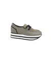 Softwaves Women's Cathy Wedge In Taupe/black In Multi