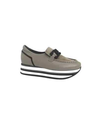 Softwaves Women's Cathy Wedge In Taupe/black In Multi