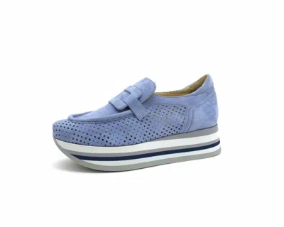 Softwaves Women's Cher Platform Shoes In Sky Suede In Multi