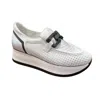 Softwaves Women's Chrys Loafer Sneakers In White/silver