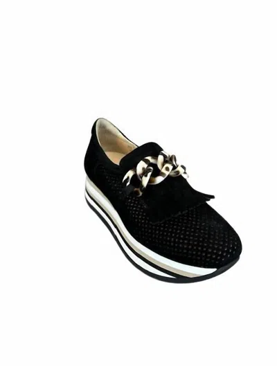 Softwaves Women's Cloe Velour Sneakers In Black