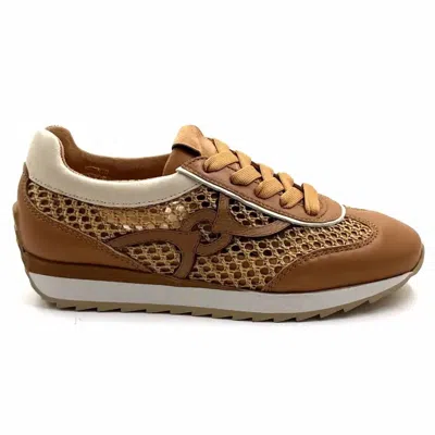Softwaves Women's Dakota Raffia Sneakers In Noisette In Multi