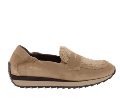 Softwaves Women's Delsie Antilope Loafer In Beige In Nude