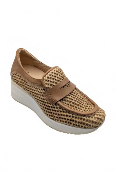 Softwaves Women's Gisa Platform Loafer In Beige