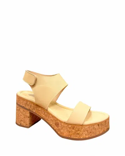 Softwaves Women's Ivette Leather Platform Sandals In Sabbia In Multi