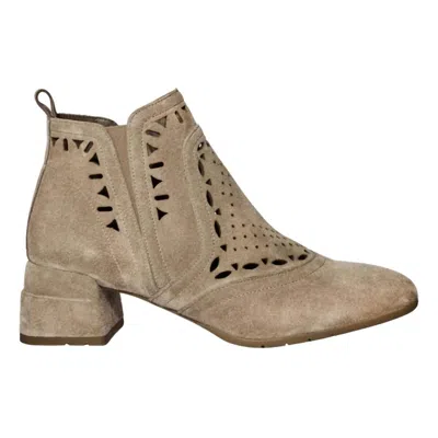 Softwaves Women's Kandra Bootie In Taupe Suede In Brown
