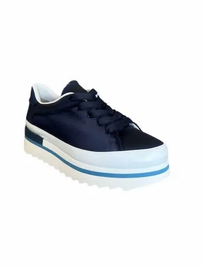 Softwaves Women's Licia Platform Sneakers In White Ink In Black