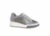 Softwaves Women's Lua Sneakers In Light Grey In Animal Print