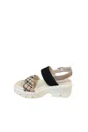 Softwaves Women's Maris Sandals In Black/sand In Multi