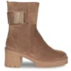 Softwaves Women's Montez Ankle Boot In Cuoio Suede
