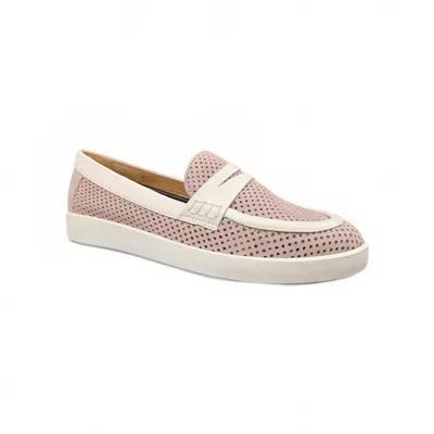 Softwaves Women's Raina Perforated Loafer In Rose In Multi