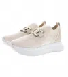 Softwaves Women's Simone Sneakers In Sand/platino