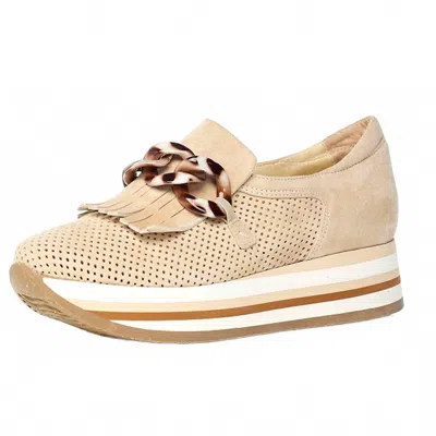 Softwaves Women's Wedge Cadie Sneakers In Camel In Brown