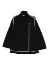 Soh Contrasting-trim Jacket In Blue