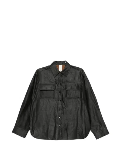 Soh Flap-pocket Buttoned Shirt In Black