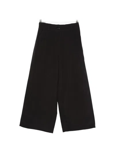 Soh Linen Blend Trousers In Black