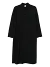 Soh Pinstripe-pattern Dress In Black