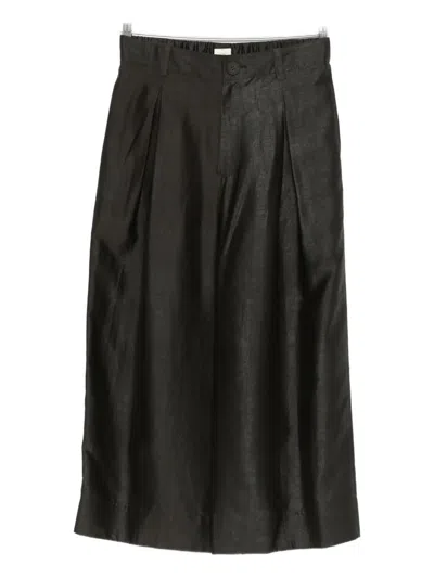 Soh Pleated Pants In Brown
