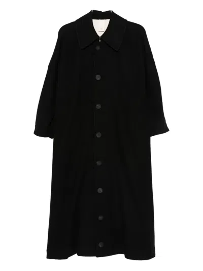 Soh Single-breasted Coat In Black