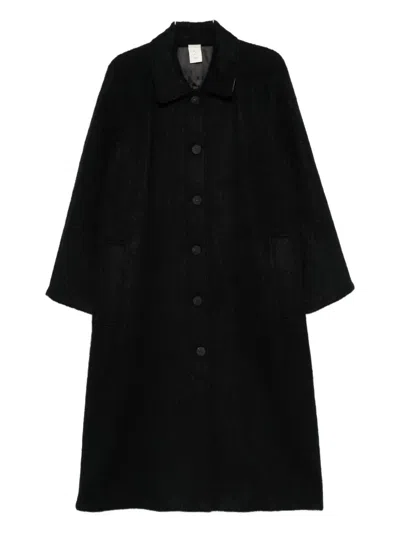 Soh Single-breasted Coat In Black
