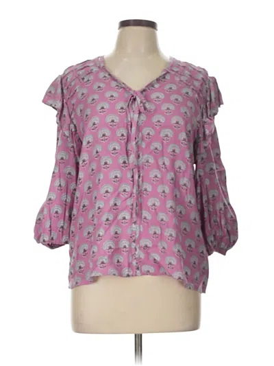 Pre-owned Sohana 3/4 Sleeve Blouse In Pink
