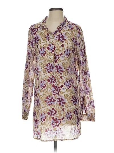 Pre-owned Sohana Long Sleeve Blouse In Purple