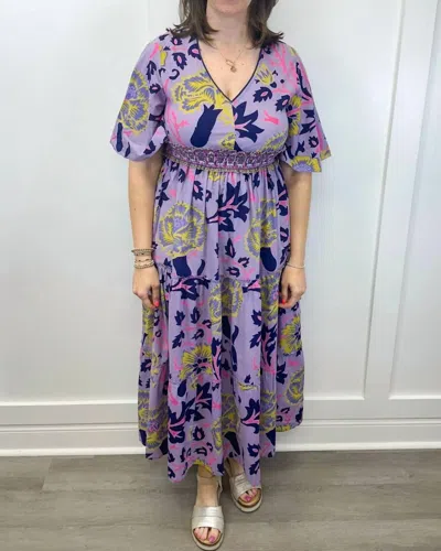 Sohana Zoey Dress In Blue Berry In Multi