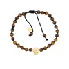 Sohavi Men's Black / Brown / Gold I Am Brave Bracelet